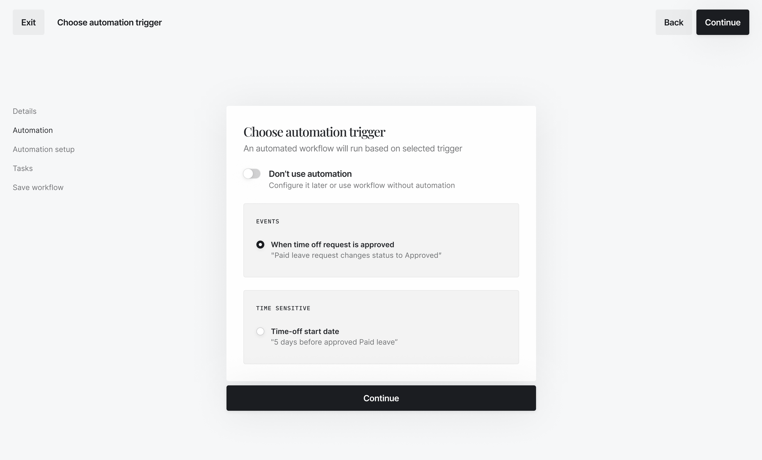 Employee and candidate event triggers in Skailer automated HR software